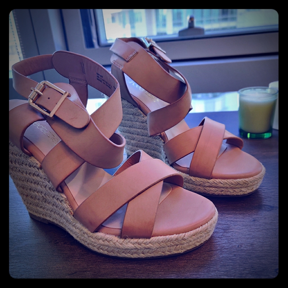 Women nude wedges sandals